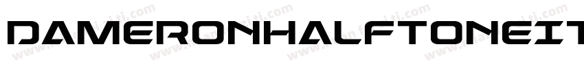 DameronHalftoneItalic-R4MA字体转换