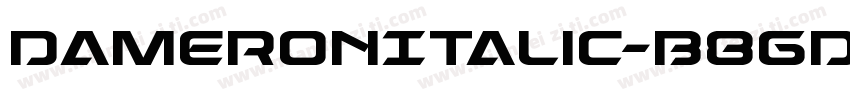 DameronItalic-B8gd字体转换