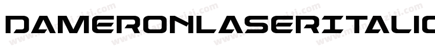 DameronLaserItalic-YZdO字体转换
