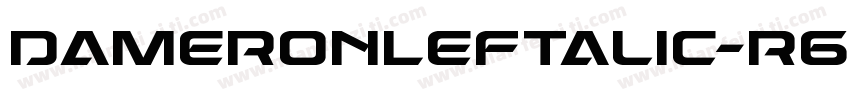 DameronLeftalic-r69y字体转换