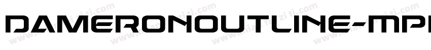 DameronOutline-MPRJ字体转换