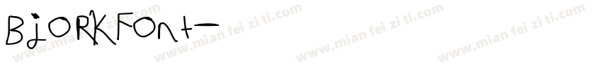 BjorkFont字体转换