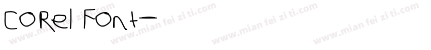 CorelFont字体转换
