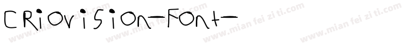 Criovision-Font字体转换