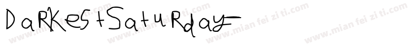 DarkestSaturday字体转换
