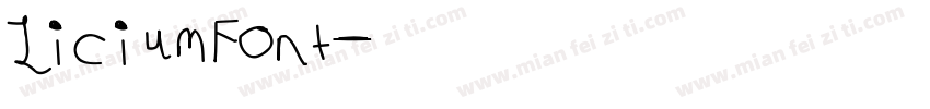 LiciumFont字体转换