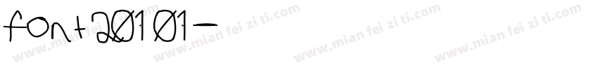 font20101字体转换