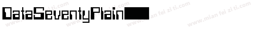 DataSeventyPlain字体转换