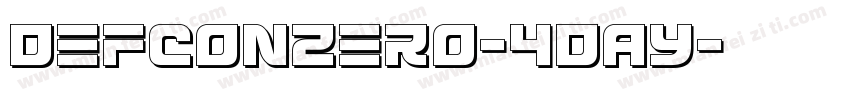 DefconZero-4DAY字体转换