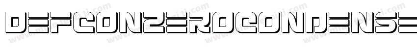 DefconZeroCondensedItalic-aRlJ字体转换