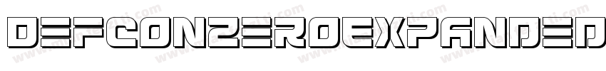 DefconZeroExpandedItalic-3pDy字体转换