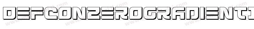 DefconZeroGradientItalic-pXdv字体转换