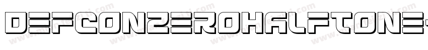 DefconZeroHalftone字体转换