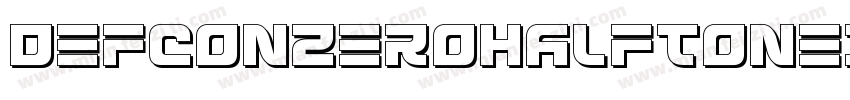 DefconZeroHalftoneItalic-AMrD字体转换