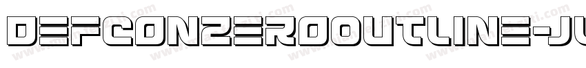 DefconZeroOutline-jwKO字体转换
