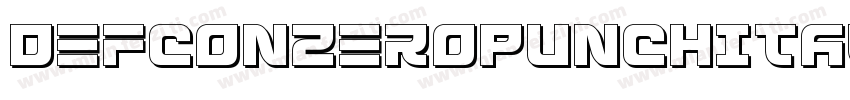 DefconZeroPunchItalic-6qVq字体转换