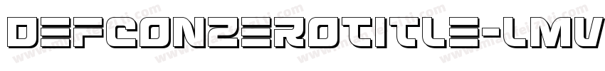 DefconZeroTitle-lmvD字体转换