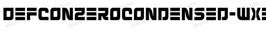 DefconZeroCondensed-Wx39字体转换
