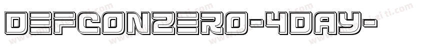 DefconZero-4DAY字体转换
