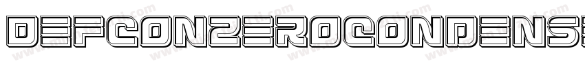 DefconZeroCondensed-Wx39字体转换