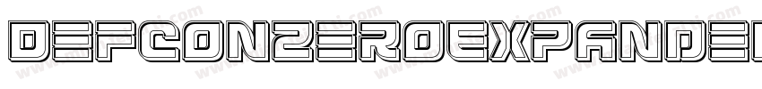 DefconZeroExpanded-ZADl字体转换
