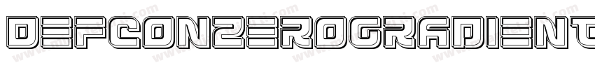 DefconZeroGradientItalic-pXdv字体转换