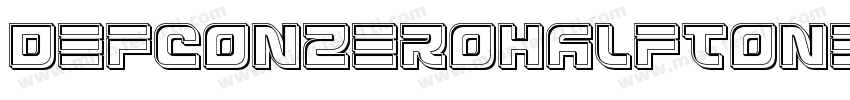 DefconZeroHalftone字体转换
