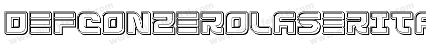 DefconZeroLaserItalic-JLPo字体转换
