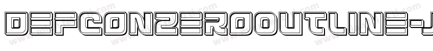DefconZeroOutline-jwKO字体转换
