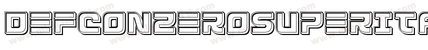 DefconZeroSuperItalic-9ljj字体转换