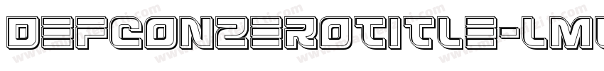 DefconZeroTitle-lmvD字体转换