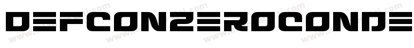 DefconZeroCondensed-Wx39字体转换