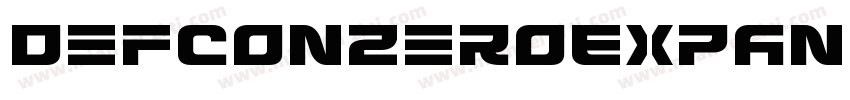 DefconZeroExpandedItalic-3pDy字体转换