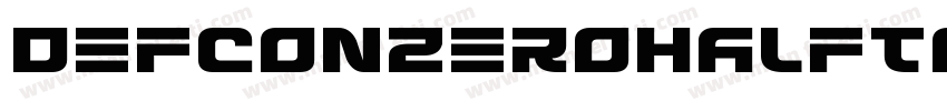 DefconZeroHalftone字体转换