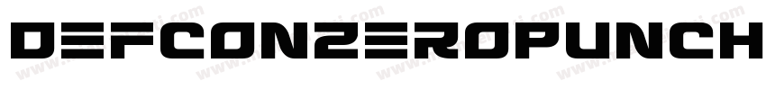 DefconZeroPunch-5AqZ字体转换