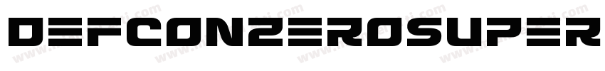 DefconZeroSuperItalic-9ljj字体转换
