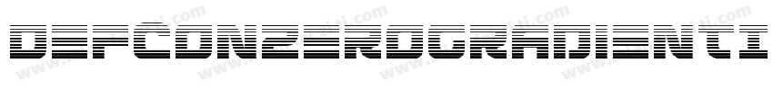 DefconZeroGradientItalic-pXdv字体转换
