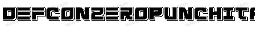 DefconZeroPunchItalic-6qVq字体转换