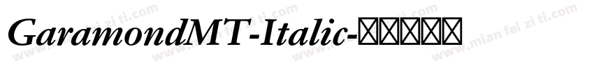 GaramondMT-Italic字体转换