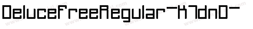 DelucefreeRegular-K7dnD字体转换