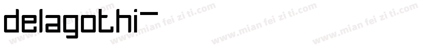 delagothi字体转换