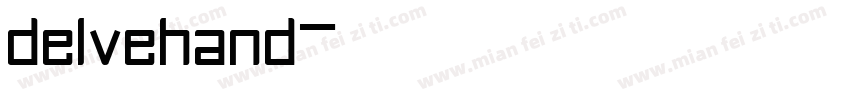 delvehand字体转换