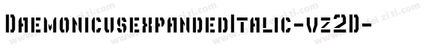 DaemonicusexpandedItalic-vz2D字体转换
