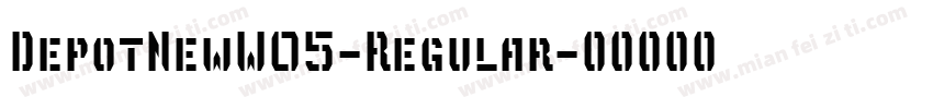 DepotNewW05-Regular字体转换