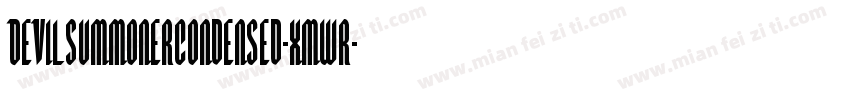 DevilSummonerCondensed-xmwr字体转换