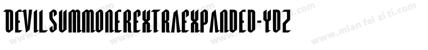 DevilSummonerExtraExpanded-ydZY字体转换