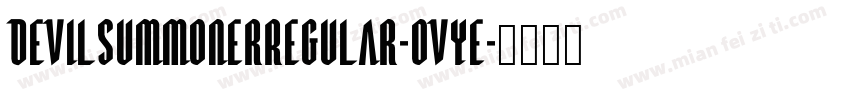 DevilSummonerRegular-Ovye字体转换