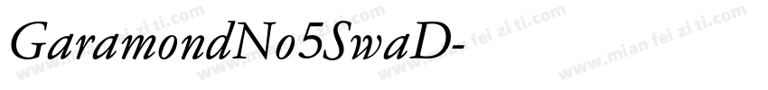 GaramondNo5SwaD字体转换