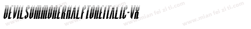 DevilSummonerHalftoneItalic-VXgZ字体转换