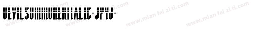 DevilSummonerItalic-JYyj字体转换